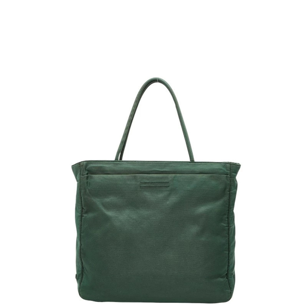 Prada Triangle Plate Handbag Green